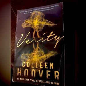 Best-selling author, Colleen Hoover’s Verity.  Paperback book; used. $5